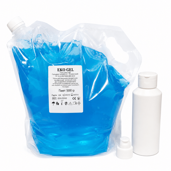 Гель для УЗД високої в'язкості блакитний EKO GEL 12049 фото