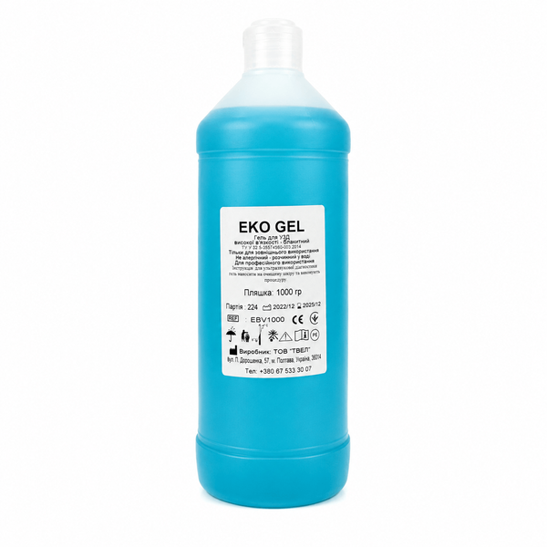 Гель для УЗД високої в'язкості блакитний EKO GEL 12049 фото